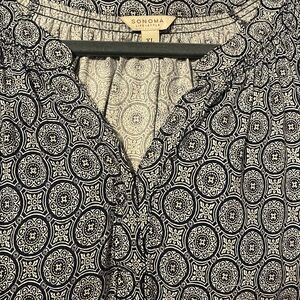 Sonoma women blue and white blouseXL